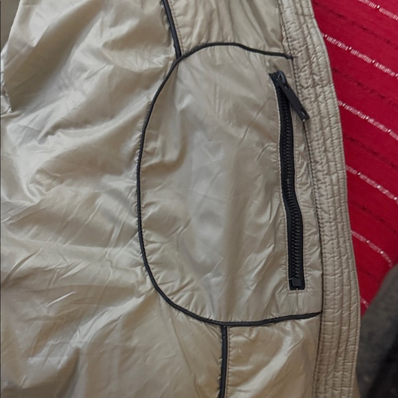 Massimo Dutti Feather down filled puffer jacket brown and tan Med. Like New. - Picture 13 of 16